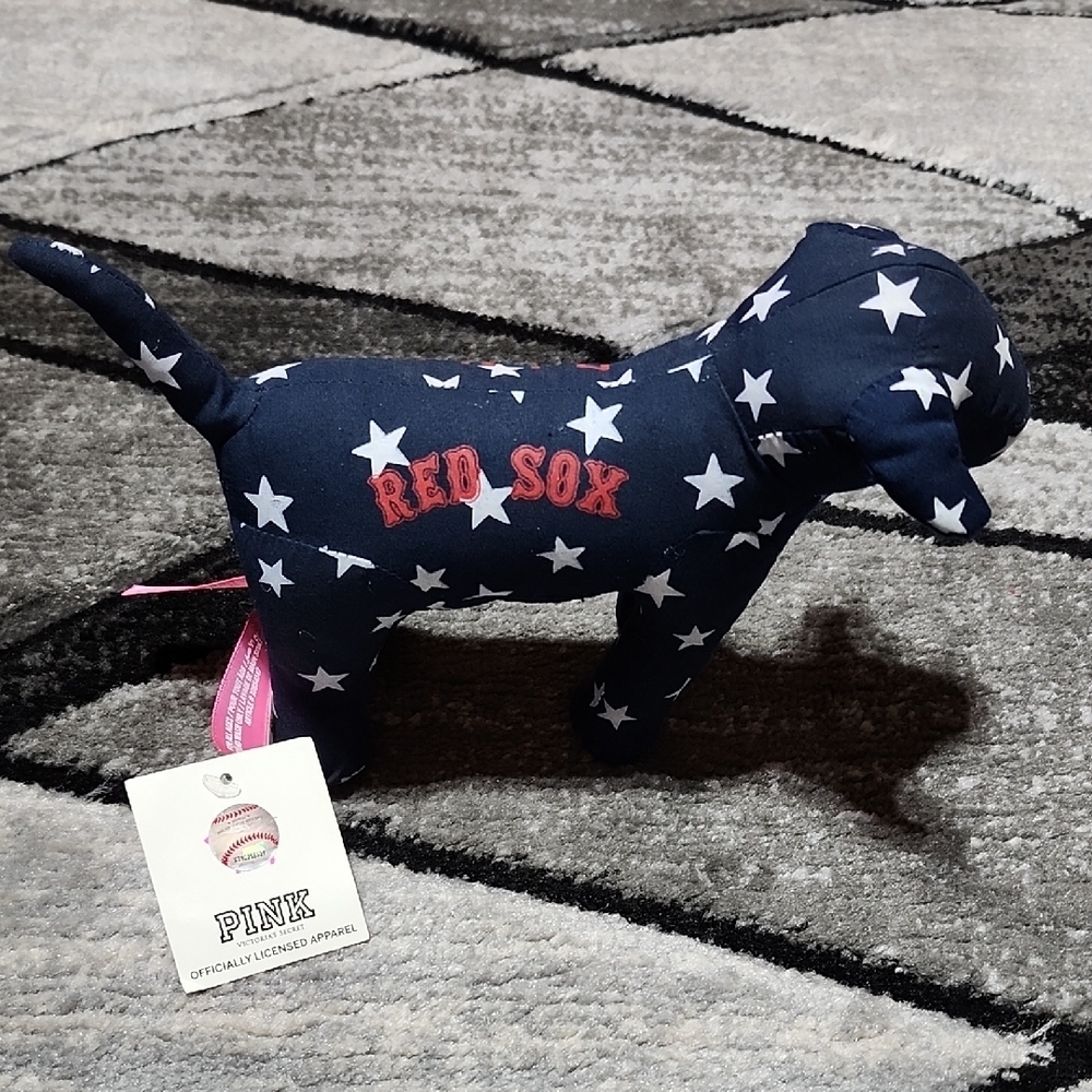 VS PINK RARE BOSTON RED SOX 2-EDITION MLB PLUSH FOREVER COLLECTIBLE DOG